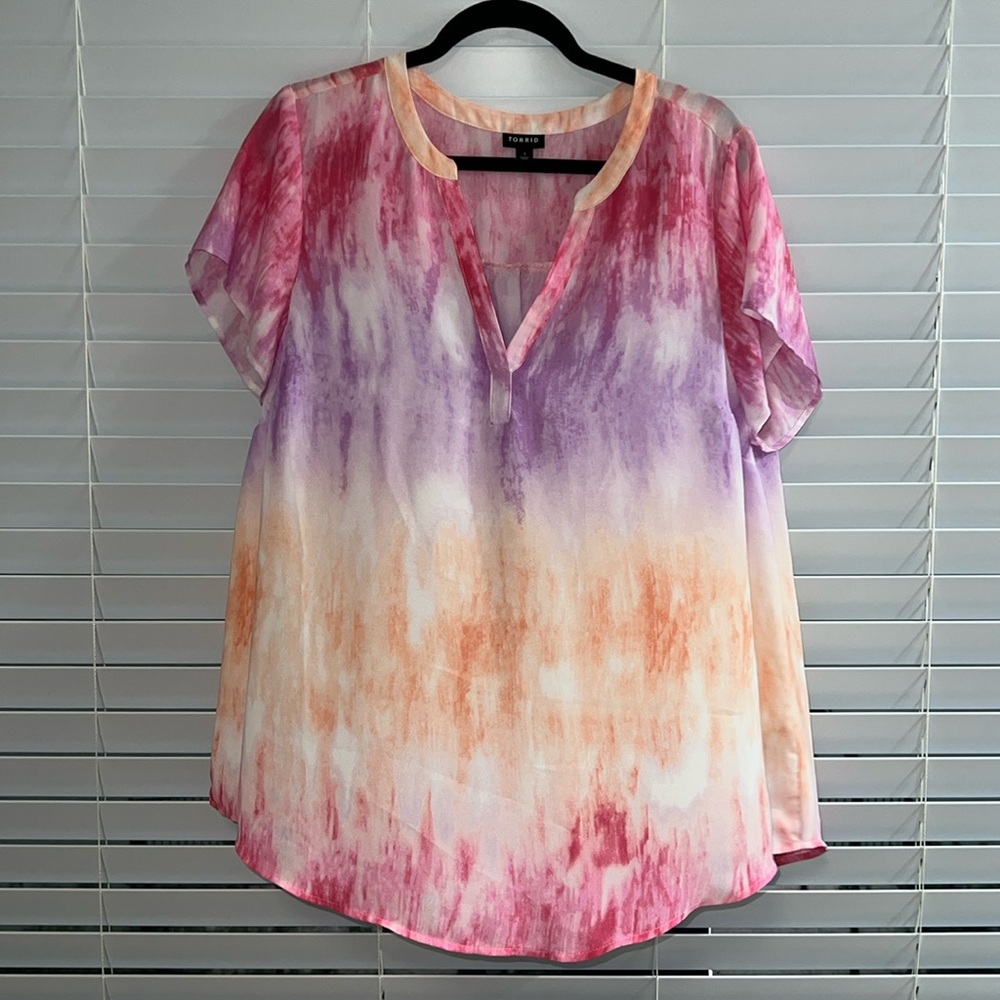 Torrid Tie Dye Blouse